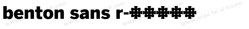 benton sans r字体转换